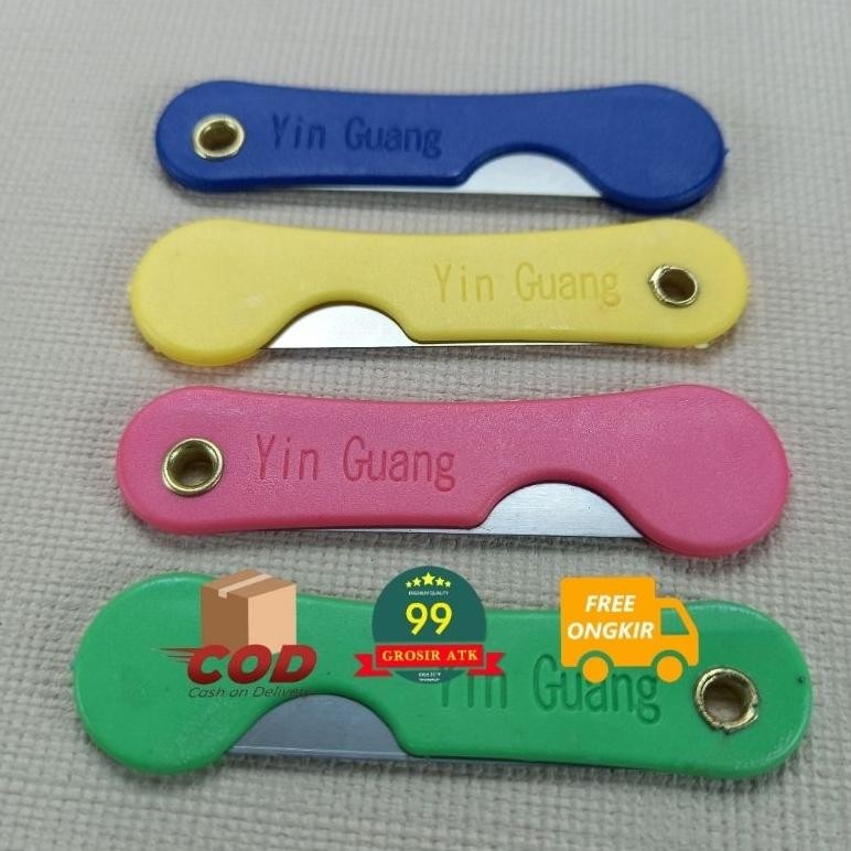 

Terlaris Pemes (1 Lusin)/Silet Warna/Pisau Stainless/Pemes Lipat/Cutter Terlaris