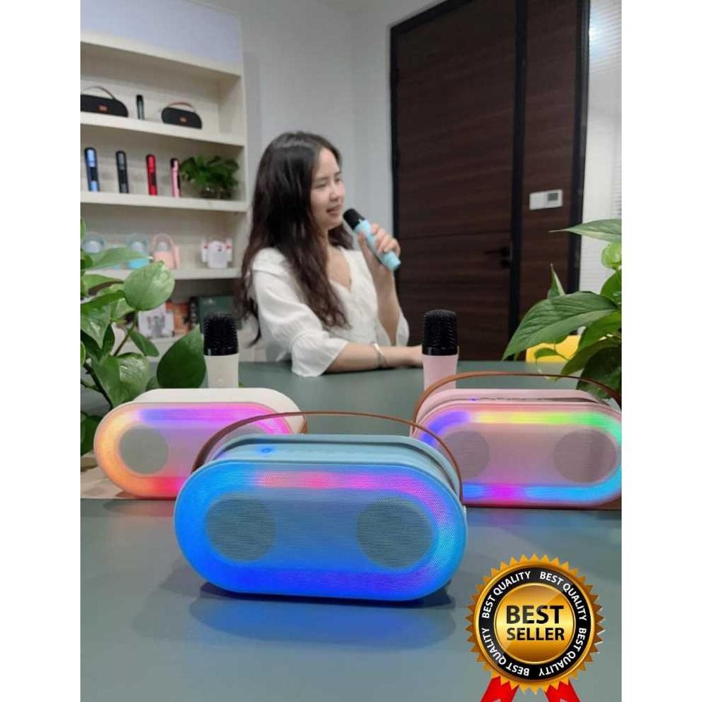 Hot Speaker Karaoke Bluethoot Bass P2 Microphone Premium Fx-4