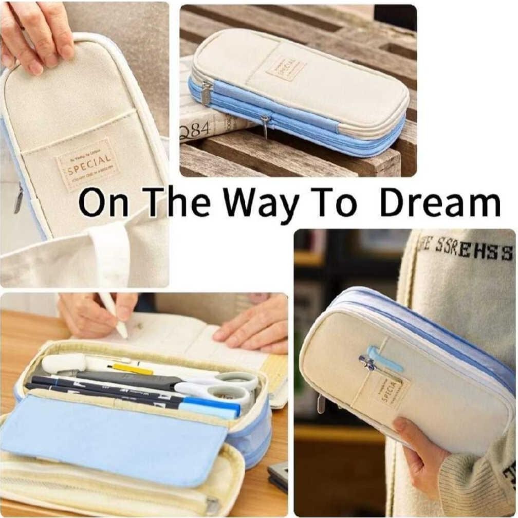 

Cod Tempat Pensil Berkapasitas Besar / Tas Kantong Dudukan Kotak Untuk Anak Perempuan / Pencil Bag Large Capacity Fh-46