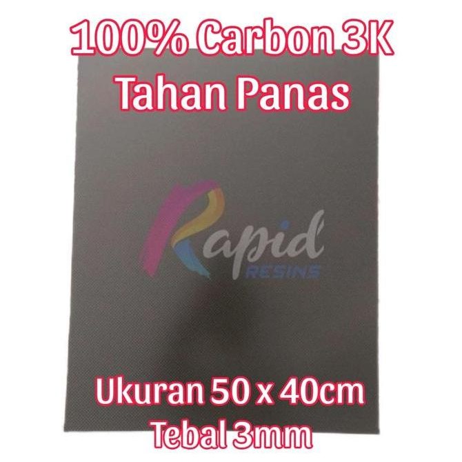 Pelat Serat Karbon Lembaran Carbon Fiber Sheet 3mm Plat Original