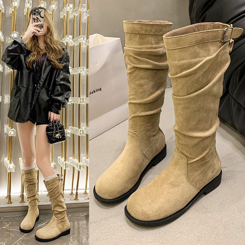 French Style Early Autumn Knight Boots