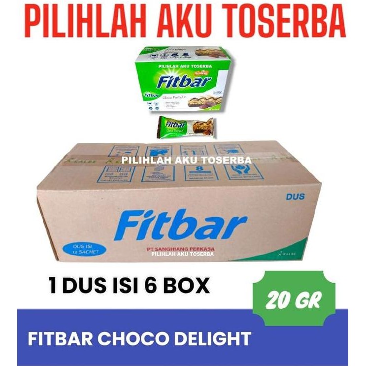 

Fitbar CHOCO DELIGHT Multigrain Cereal Bar isi 12 - ( HARGA 1 DUS )