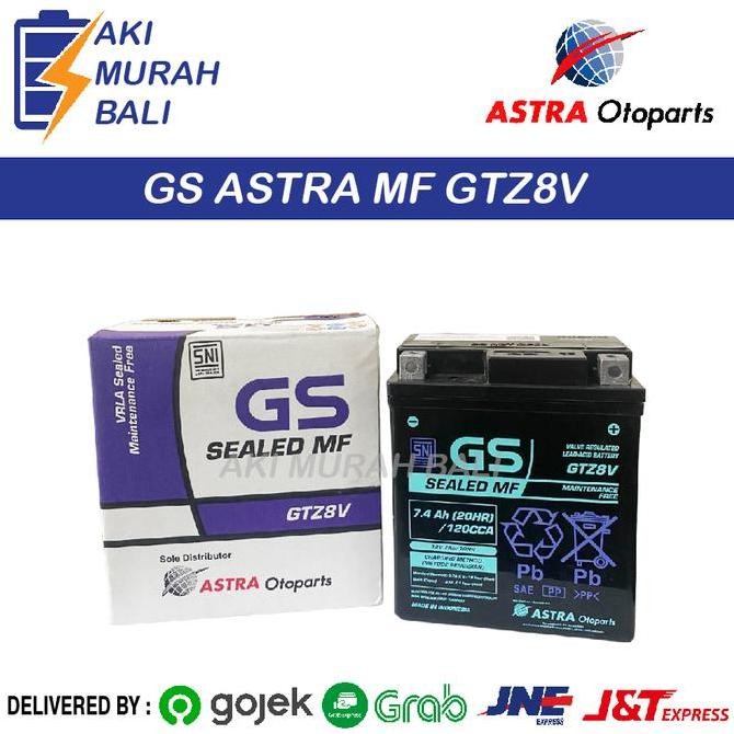 Aki Gs Astra GTZ8V Original Aki Kering Aki Motor Vespa Matic, Xmax, Original