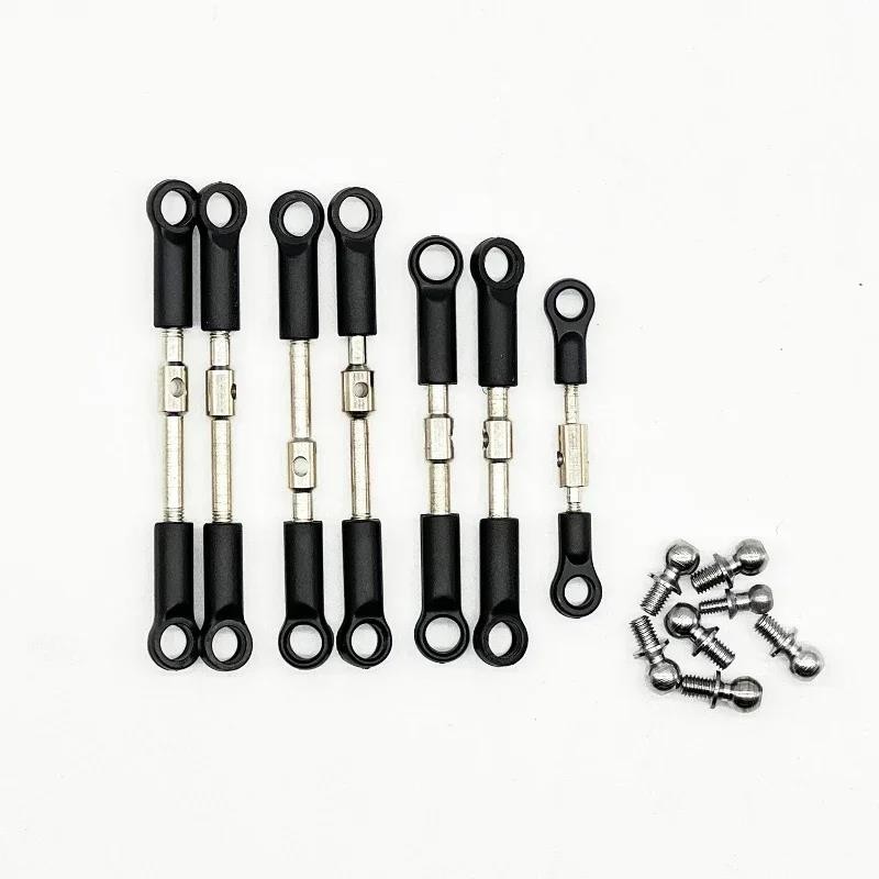 Wltoys 144001 144002 144010 124016 124017 124018 124019 Front Rear Tie Rod Linkage Servo Link Rod Se