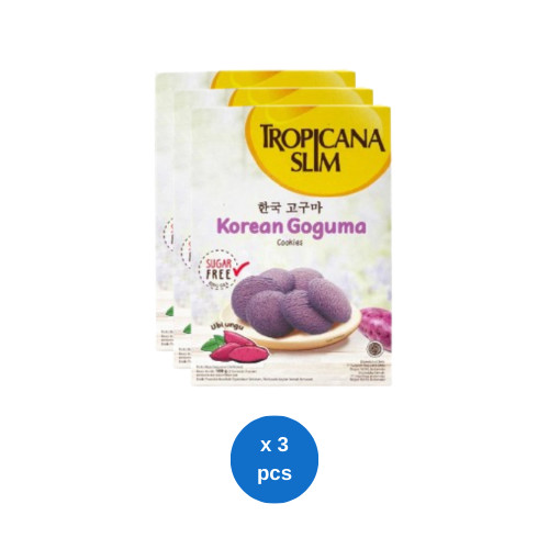 

Tropicana Slim Korean Goguma Cookies 5s @ 20gr x 3 pcs
