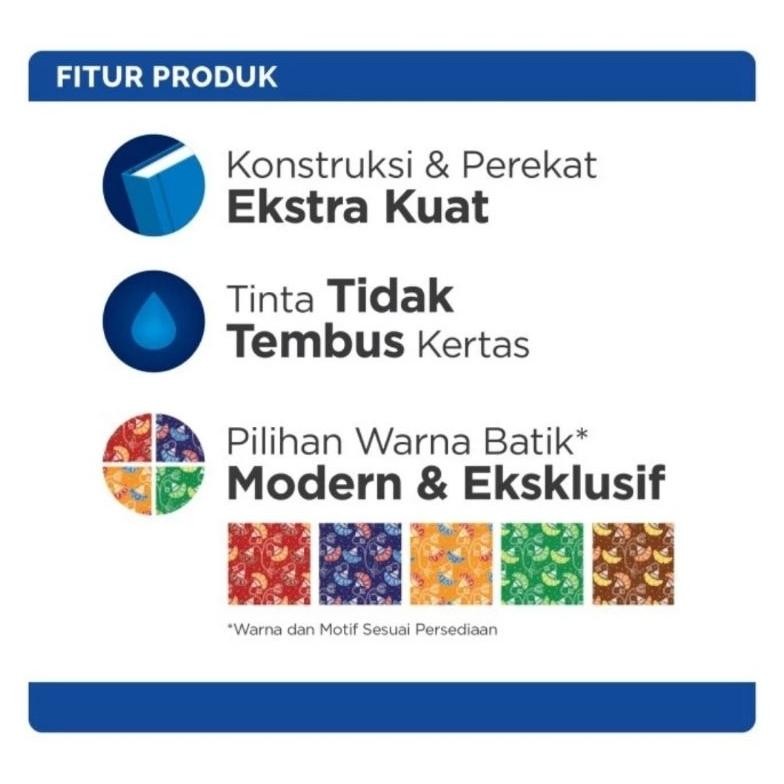 

Termurah ( 5 Buku ) Buku Hard Cover Folio Paperline 100 Lembar ( 31X 21 Cm ) Hardcover Na-138