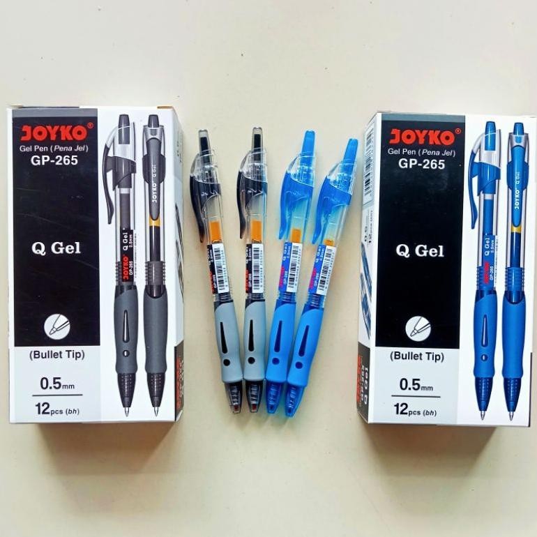 

Hot Pulpen Gel Pen Joyko Q-265 Q Gel ( 12 Pcs ) [ Original ] Um57