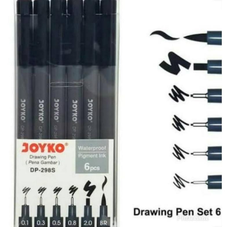 

Heatshrin Drawing Pen Set Joyko / Set 6 Pcs Ta-70