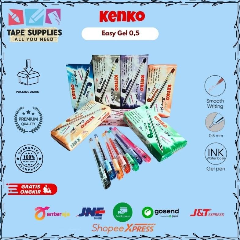 

[Kecil Pulpen Kenko Easy Gel 0.5 1Lusin (12 Pcs) Ae-24