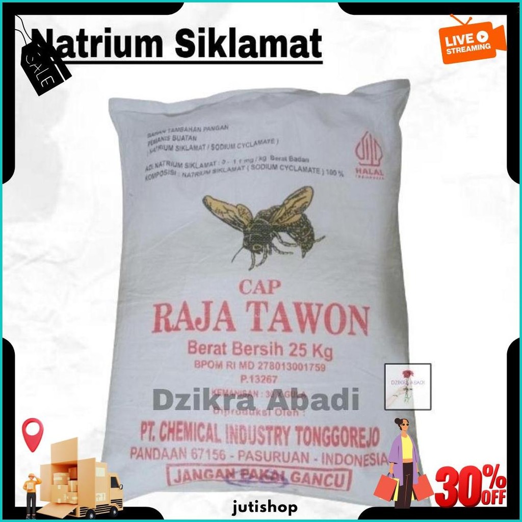 

Sodium Siklamat Natrium Siklamat Pemanis Buatan Raja Tawon 500 Gr Termurah Banget