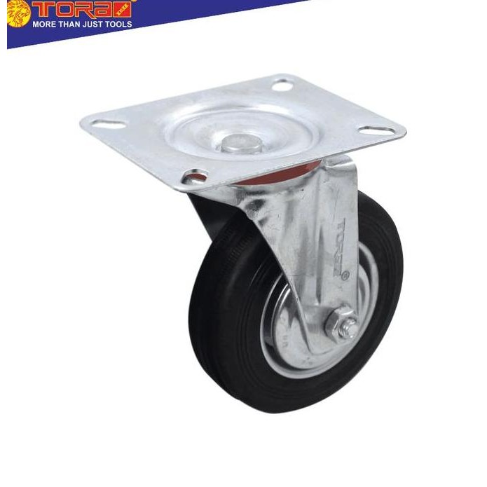 TORA Roda Caster Karet Hidup - troli trolley lori 5 Inch