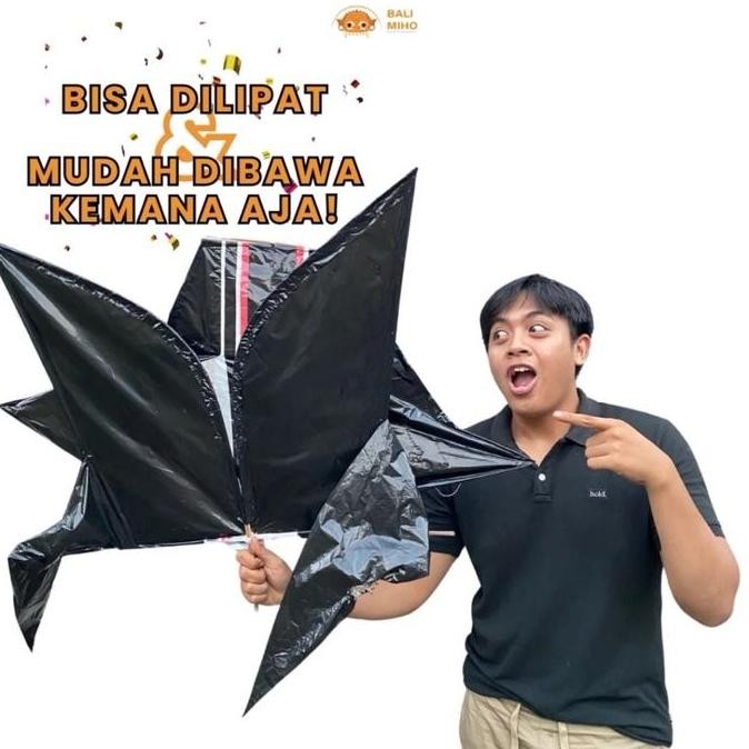 Layangan Bebean 1.2 meter x 85 cm - Layangan Bebean Knockdown - Layangan Bali - Layangan Plastik - L