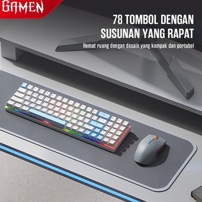 GAMEN Titan Elite Mechanical Pluggable Switch Gaming Keyboard Garansi