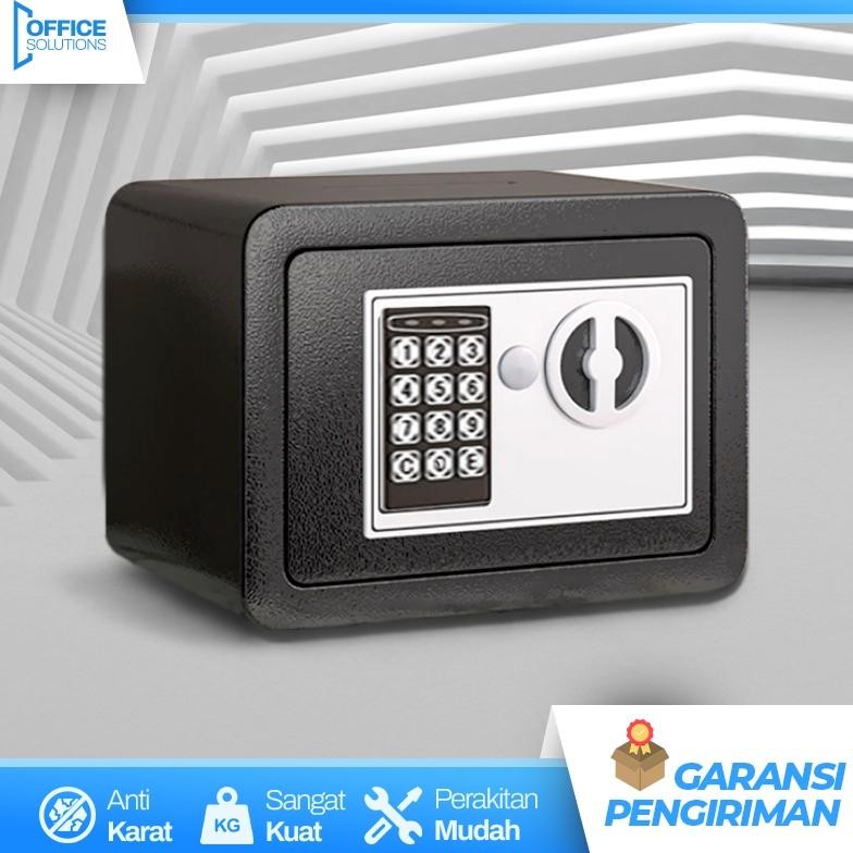 Brankas Mini Kunci PIN Brankas Mini Electric Brankas Uang Dan Emas Safety Deposit Box Manual aSt