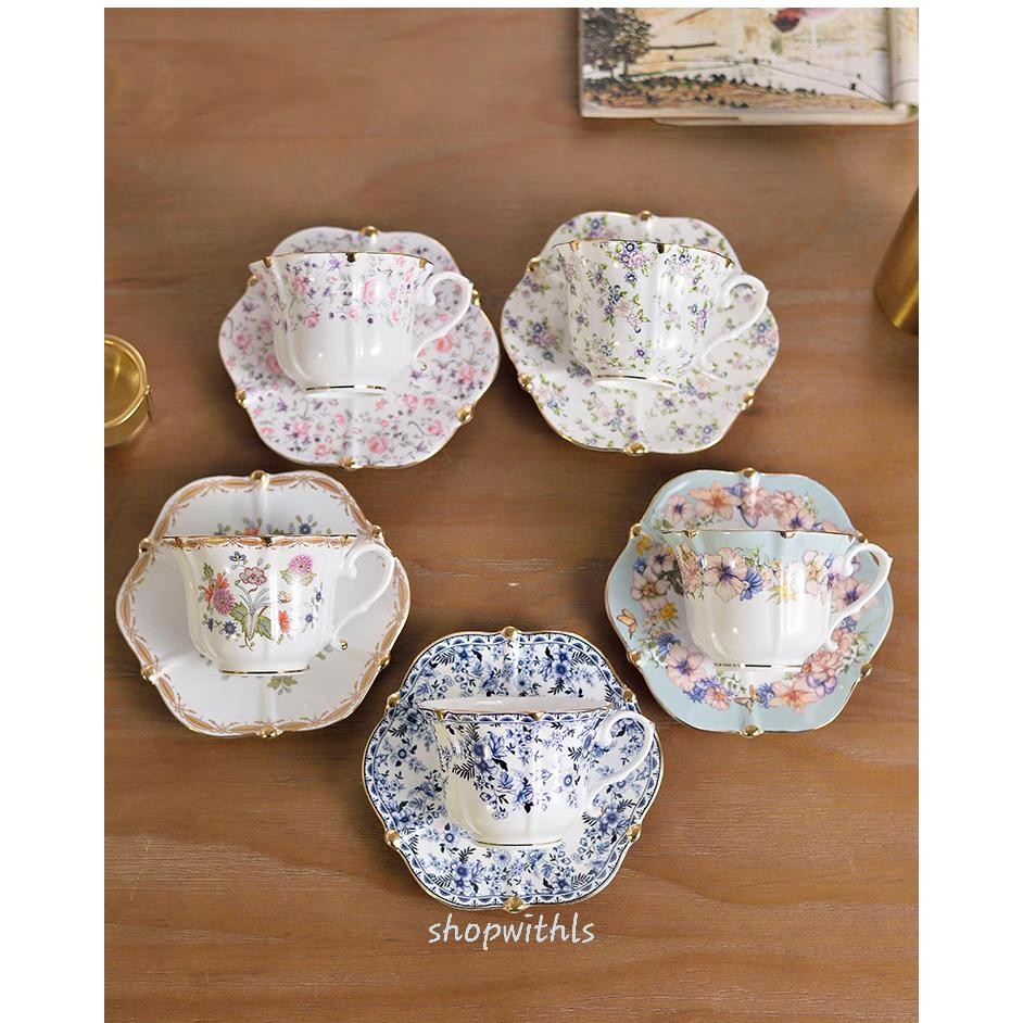 JOY SERIES /Aesthetic Korean Style Tea Cup/Cangkir Teh Vintage/Cangkir Teh Mewah Premium/Set Cangkir