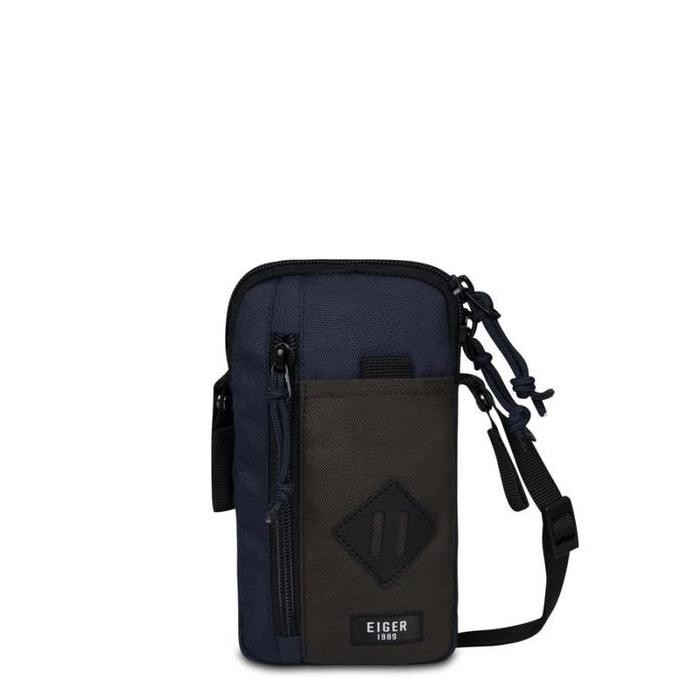Tas Selempang Minimalis Tas Hp Eiger 910007605 Navy Scawby Vertical 2.0 Phone Case Original