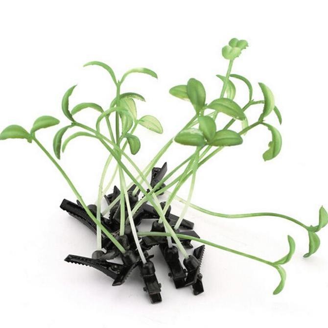 CR - HPDA hairpin sepucuk daun tunas tauge sporut hick jepit rambut cosplay TERLARIS