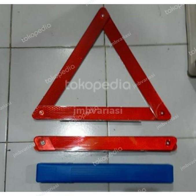 TERMURAH - segitiga pengaman mobil rlektor merah