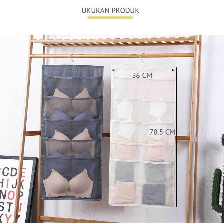 GH-224 Gantungan Pakaian Dalam Dua Sisi Serbaguna Untuk Underware Kaos Kaki aSt