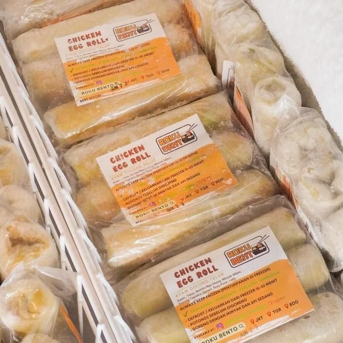 HALF PACK - Eggroll Roku Bento BSD isi 3 Roll