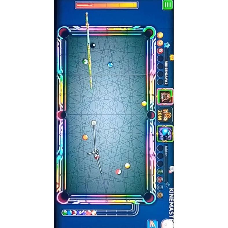 Terlaris Tempered Glass Garis Pantul 8 Ball Pool Vb-8
