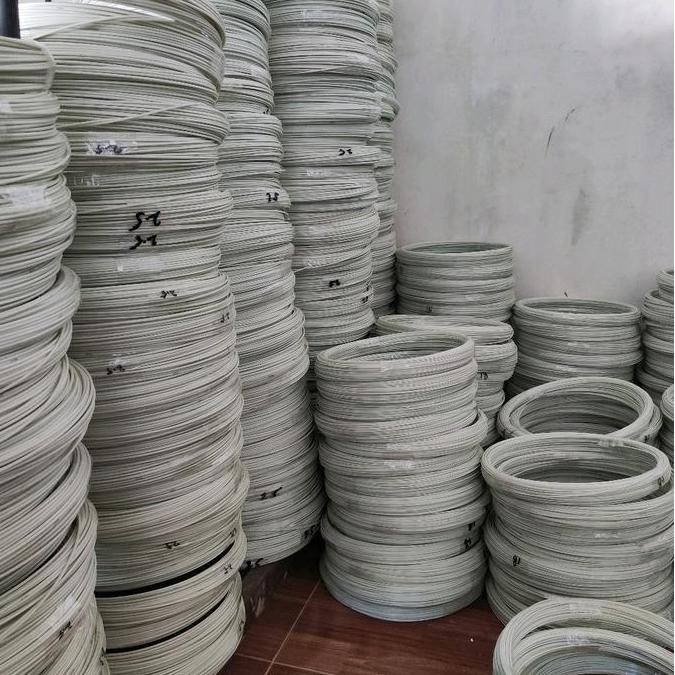 Murah Jeruji fiber putih roll semua ukuran 0.5mm-4mm untuk sangkar,  kepingan naga, layangan hias dl