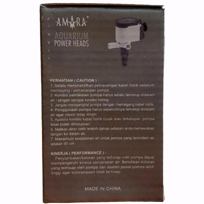 Amara Am 1800 A Power Head Pompa Celup Aquarium Amara 1800A Amara 1800