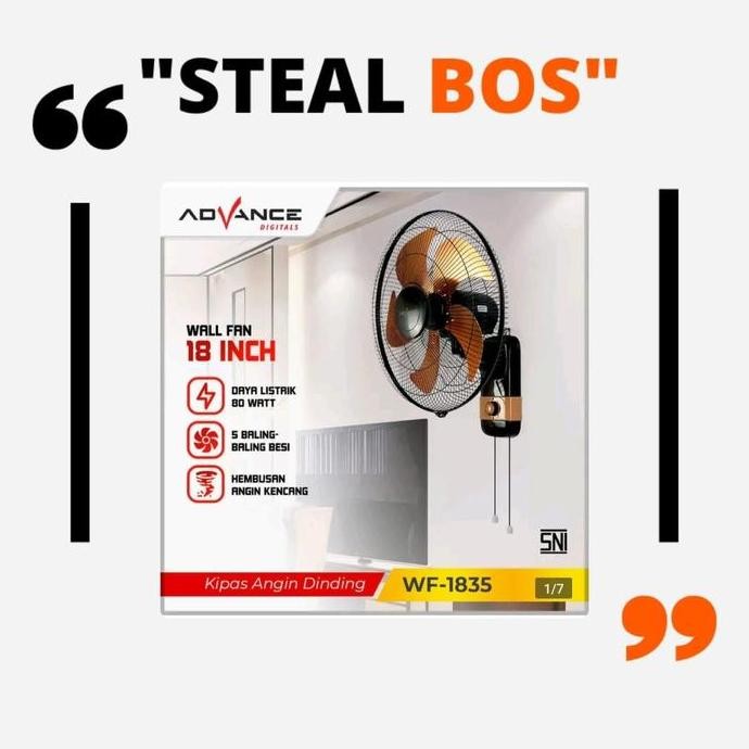 Wall fan advance 18 inch/ advance kipas angin dinding 18 inch WF 1835 YAN
