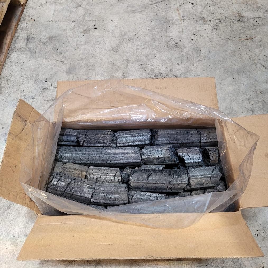 Arang BRIKET Sawdust 10kg BBQ Charcoal Serbuk Kayu Hexagonal 510cm