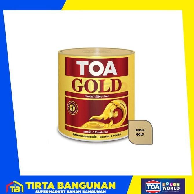 TOA GOLD GW555 PRIMA GOLD EMULSION CAT EKTERIOR & INTERIOR 0.946 LT