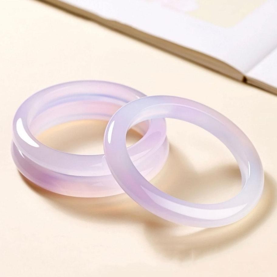 Gelang Keberuntunganes Tinggi Violet Gadis Giok Sumsum Es Gelang Transparan Siswa Merah Muda Ungu Ge