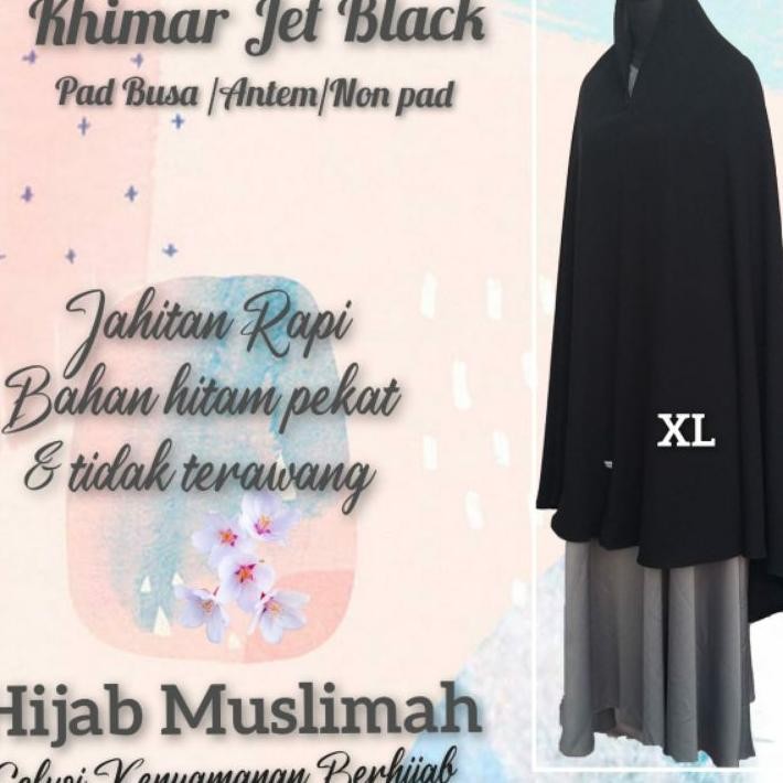 Khimar Bergo Jumbo Dan Floor Khimar Bahan Jetbla By Hijab Muslimah
