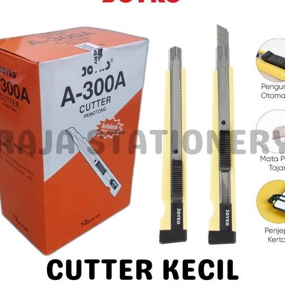 

Joyko Cutter Kecil Potong Pemotong Kertas Silet A300A Lusin Box 12Pcs