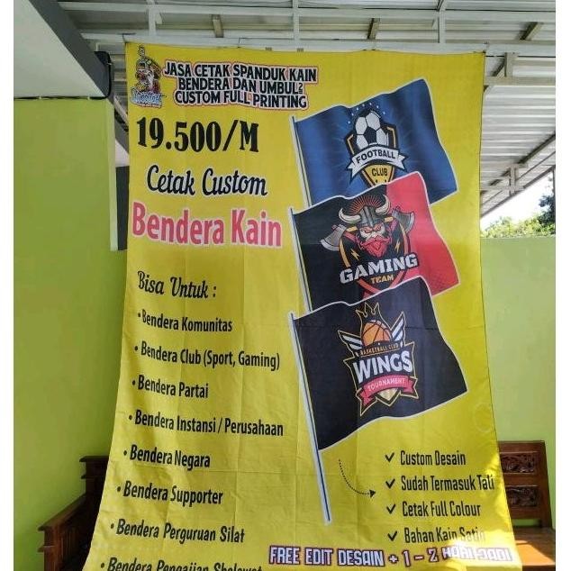 Fue-K5X20 1 Hari Jadi + Free Sticker, Terlaris + Termurah, Bendera Majelis (Syekhermania, Mafia Shol