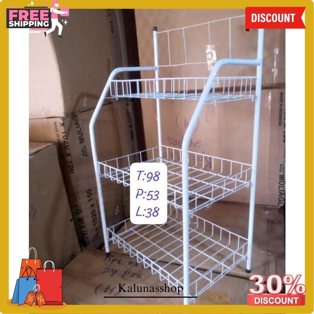 Rak Ciki Serbaguna/Rak Roti 4 Susun/Rak Roti 3 Susun/Rak Roti/Rak Ciki/Rak Serbaguna/Rak Jumbo Siap 