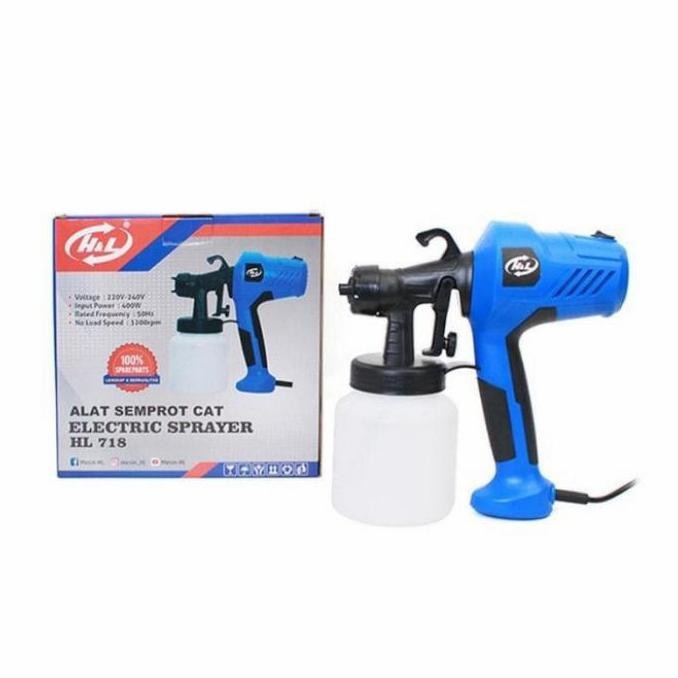 TERBARU - Spray Gun Electric H&L 718 Alat Semprot Cat Elektrik
