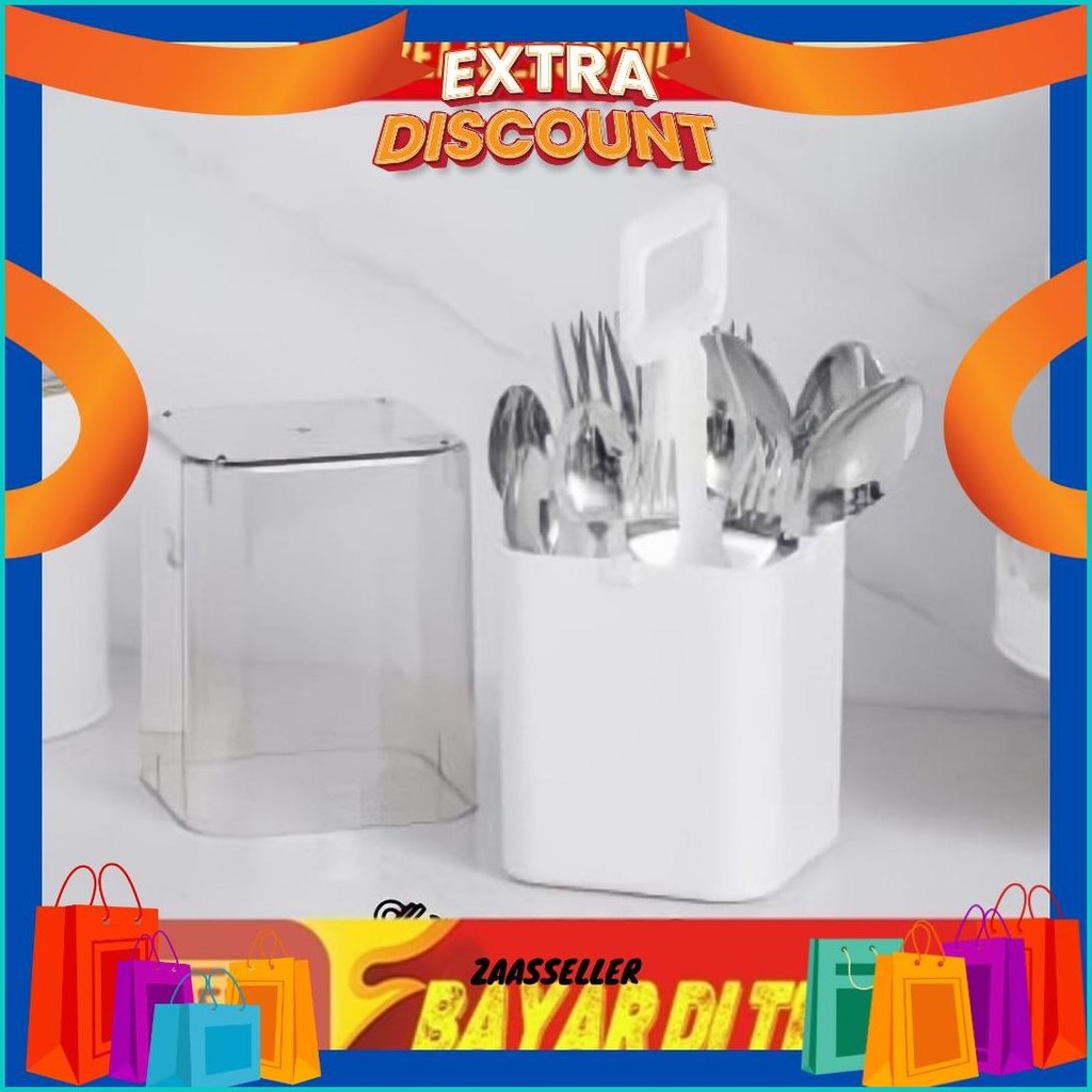 Krischef Tempat Perlatan Makan / Tempat Sendok Tempat Garpu Tempat Sumpit / Utensil Holder With Cove