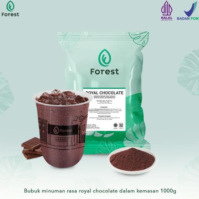 

Bubuk Minuman ROYAL CHOCOLATE Powder 1000 g - FOREST Bubble Drink KAR