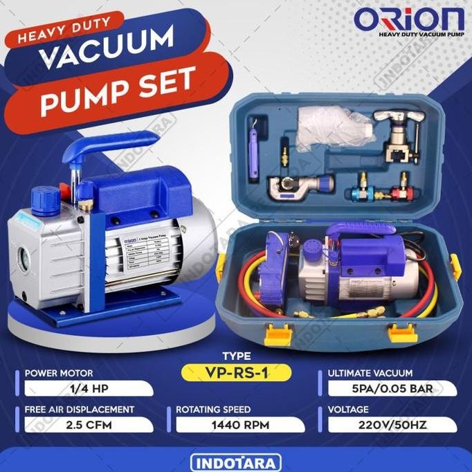 Set Vacuum Pump Mesin Pompa Vacuum Orion VP-RS-1