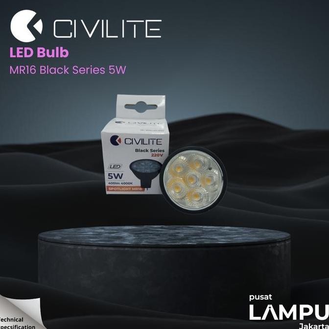 CIVILITE Mr16 Black Series SMD 5MATA 5WATT 220Volt