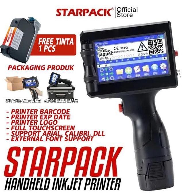 STARPACK HANDHELD INKJET PRINTER / PRINTER GENGGAM / PRINTER CODING - BARCODE - LABEL