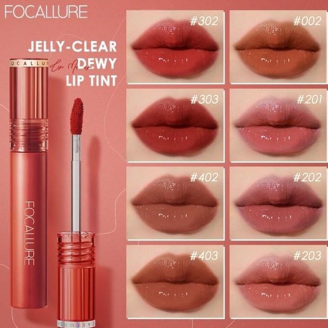Focallure Jelly Clear Dewy Lip Tint / Glossy Tint / Lip Gloss / Lipstick