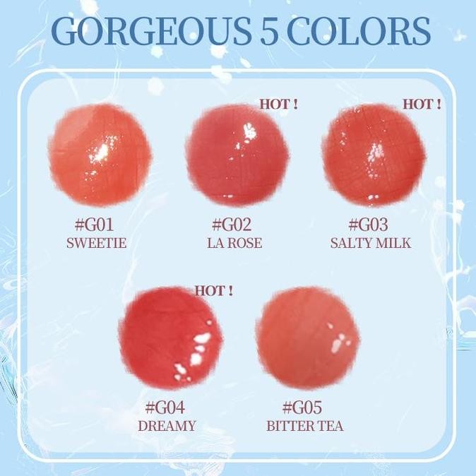 [BARU]GOGO TALES Magic LipGems Glossy Lipstick Transferproof Lip Gloss Waterproof Lipcream Tahan Lam