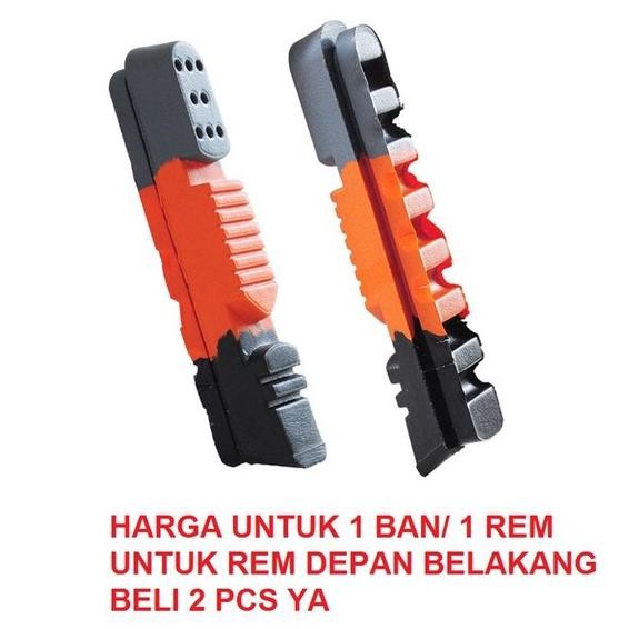 Premium Refill Brakco U Brake Shoe Ice Stop Replacement C Karet Kampas Rem Ubrake Sepeda Lipat Balap