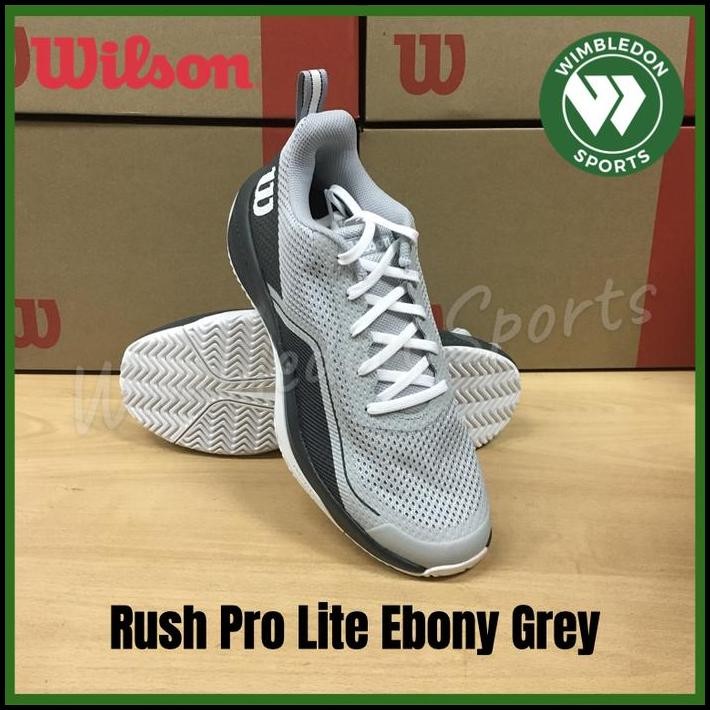 Sepatu Wilson RUSH PRO LITE Ebony Grey / Sepatu Tenis Wilson Rush Pro best seller