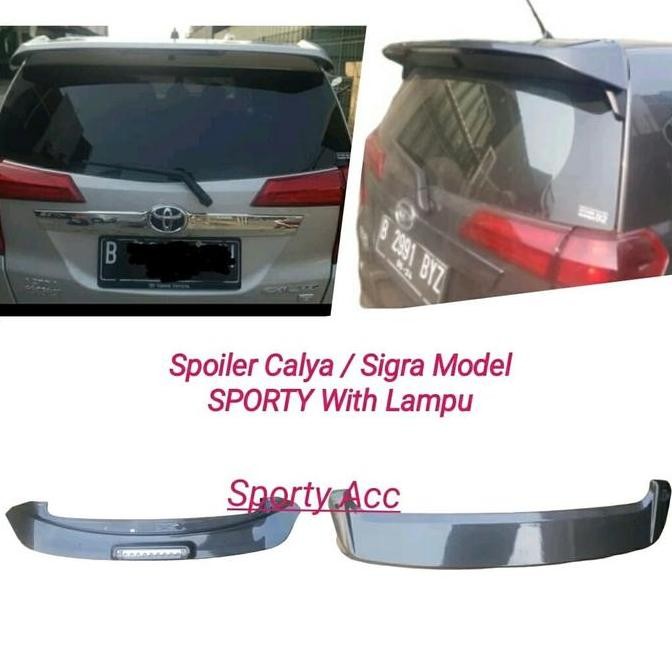 Spoiler Calya / Sigra Model SPORTY With Lampu READY