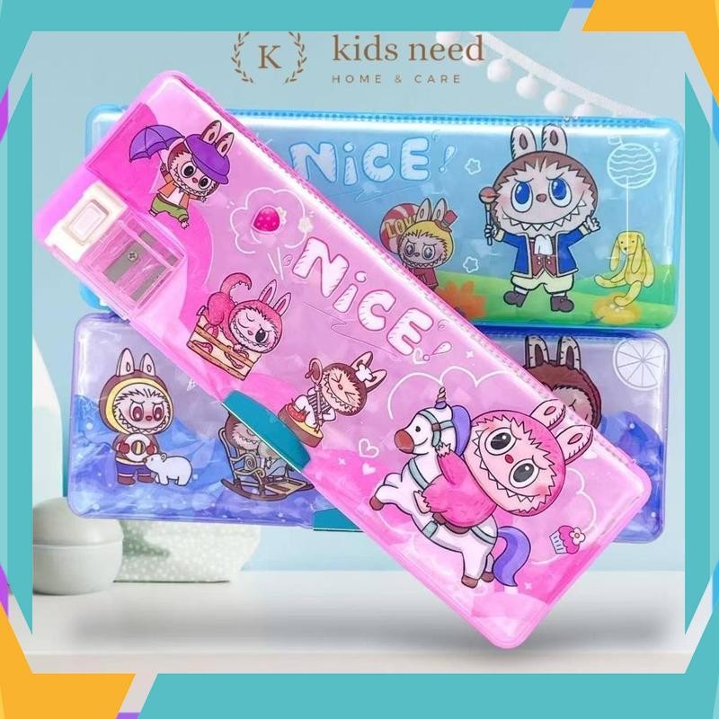 

Diskon kotak pensil multifungsi siswa sekolah dasar murah denga serutan mini kotak alat tulis pena tempat pensil box case berkapasitas besar anak karakter labubu lucu YRG-14