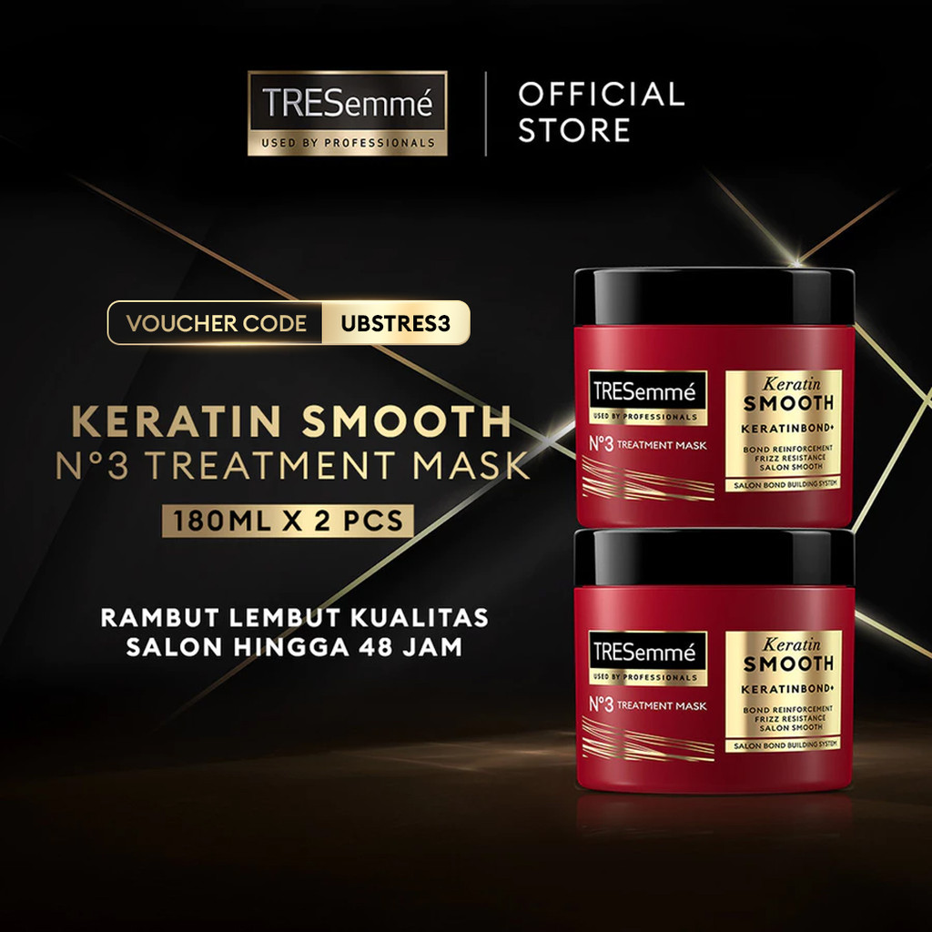 TRESemme Treatment Mask Keratin Smooth 180ml - Twinpack