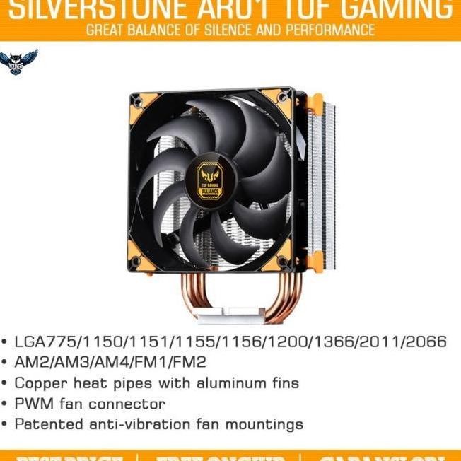 CPU Cooler Silverstone Argon AR01-V3 TUF Gaming 12cm Fan Heatsink Original