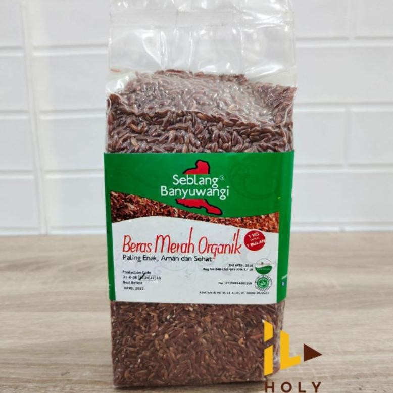 Beras Merah Organik 1Kg / Beras Merah Diet / Beras Merah Diabetes